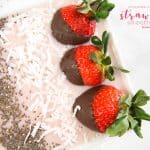 Chocolate Covered Strawberry Smoothie Bowl - a delicious smoothie bowl with a hint of chocolate