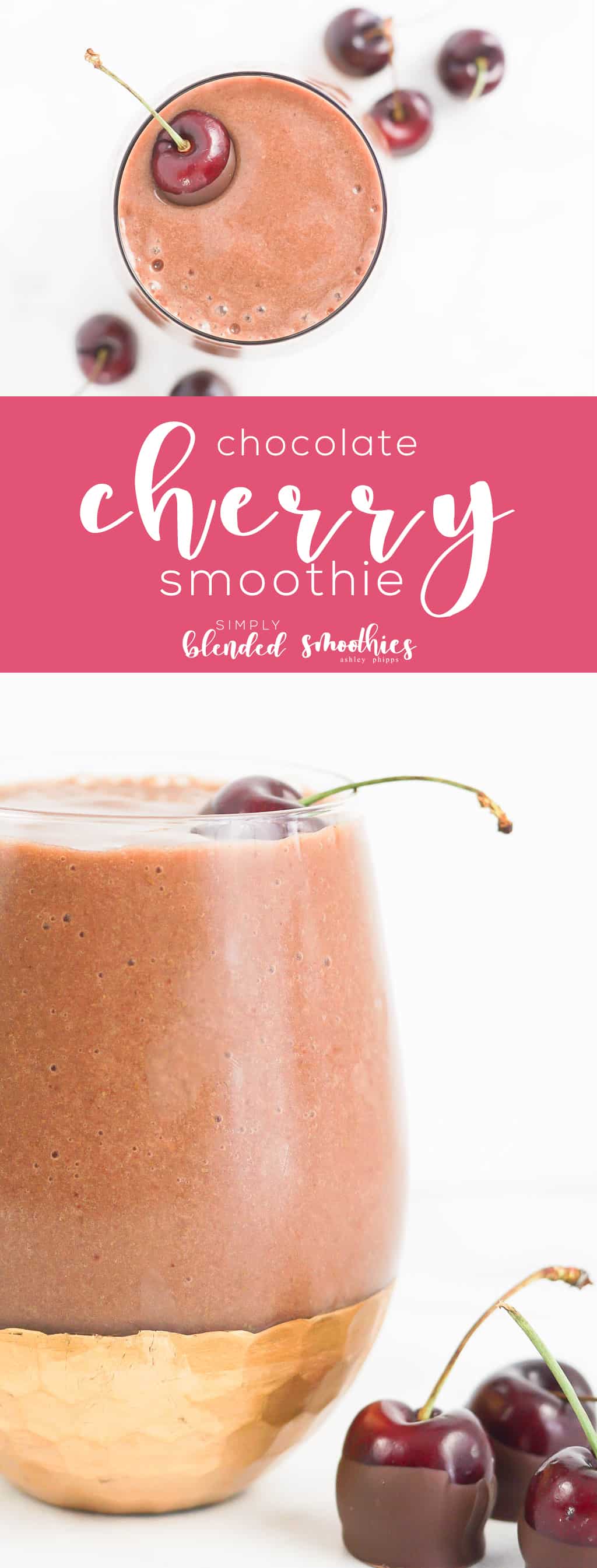 Chocolate Cherry Smoothie - A Scrumptious Cherry Smoothie With A Hint Of Chocolate That Is Delicious For Breakfast A Snack Or For Dessert