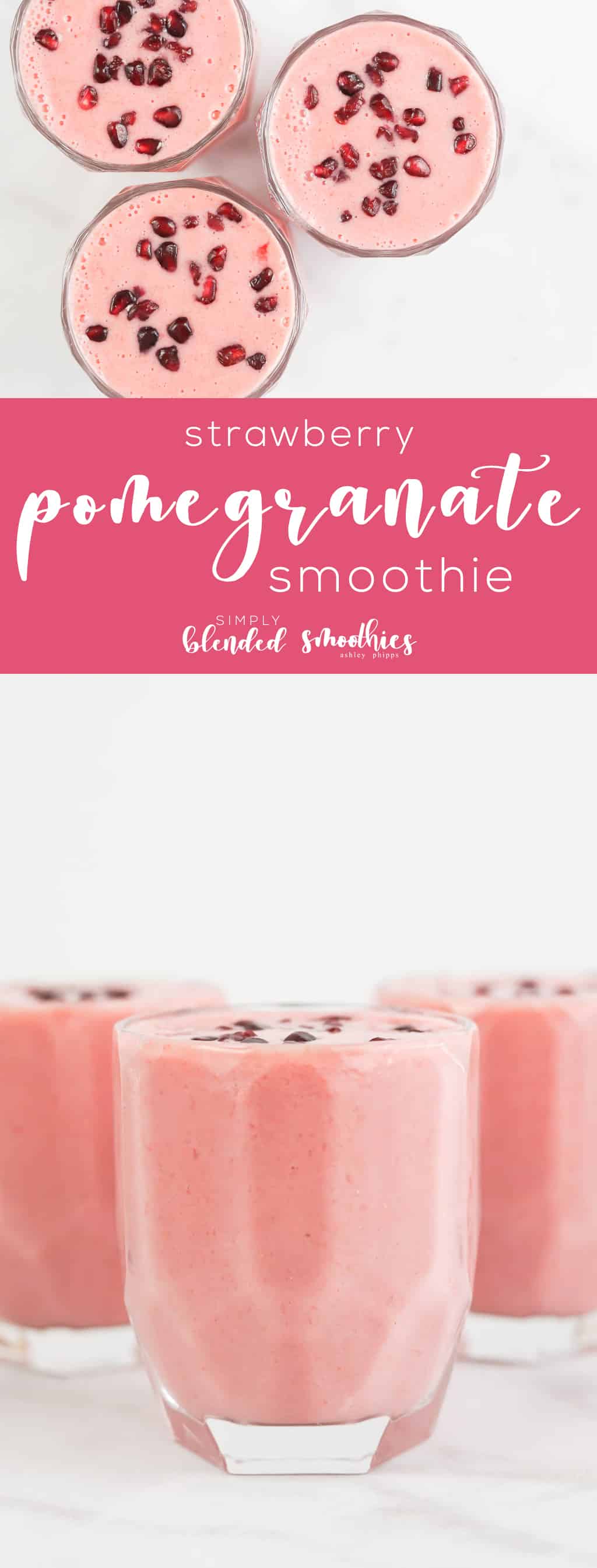 Strawberry Pomegranate Smoothie - Smoothie Recipes