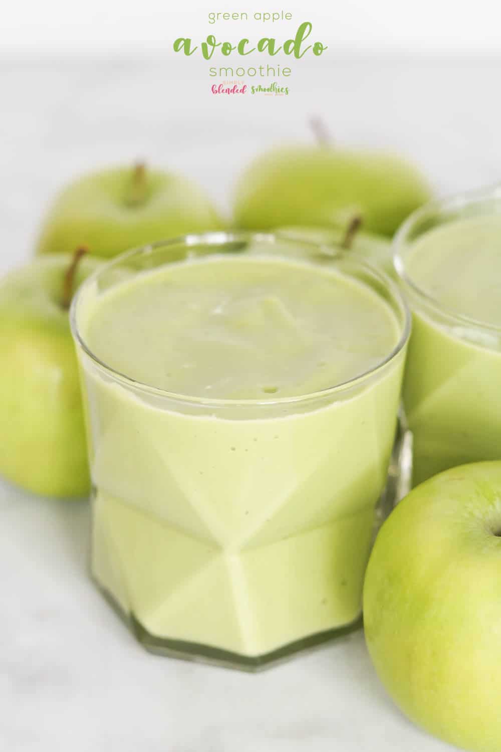 Green Apple Avocado Green Smoothie | Simply Blended Smoothies