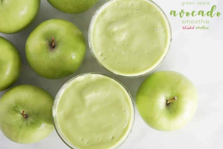 Green Apple Avocado Smoothie | Delicious Green Smoothie Recipes | 8 | Green Smoothie Recipes