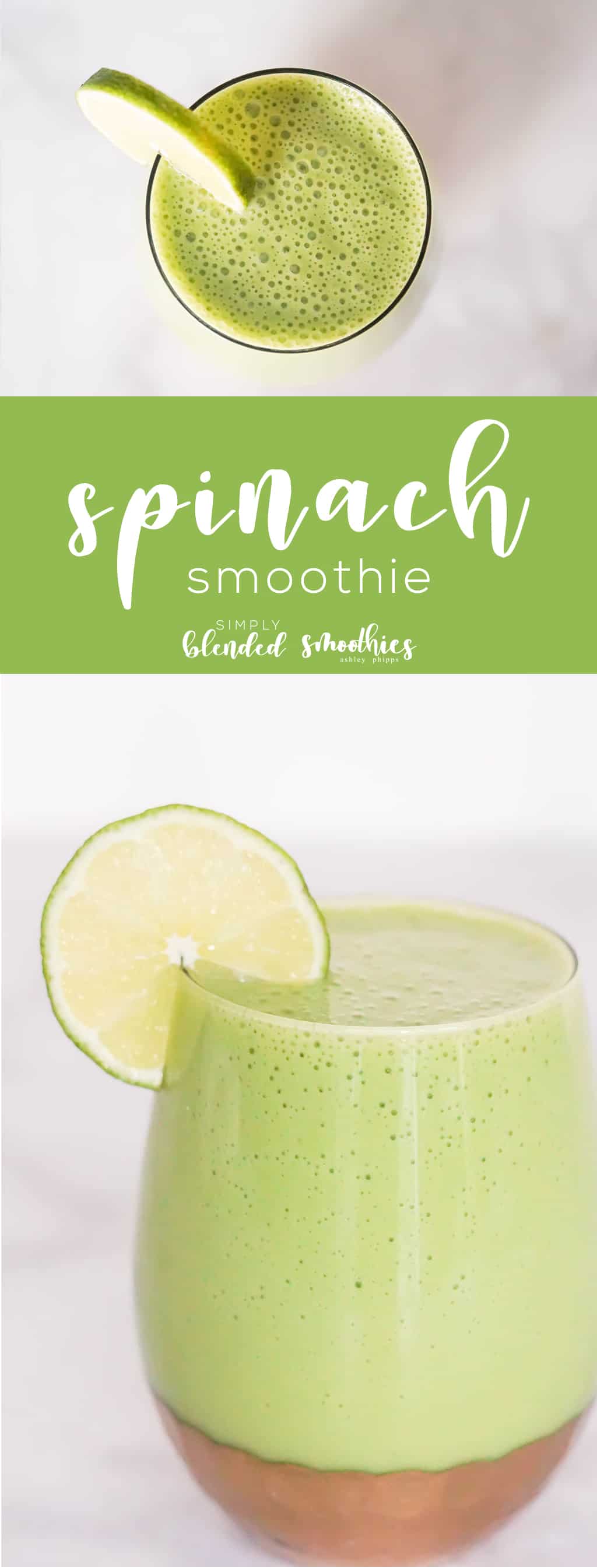 Easy Spinach Smoothie Recipe - A Delicious Spinach Smoothie Recipe That Does Not Taste Like Spinach - Spinach Smoothie That Tastes Delicious