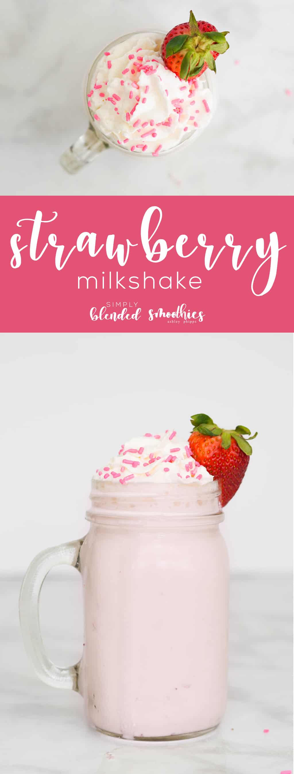 Homemade Strawberry Milkshake