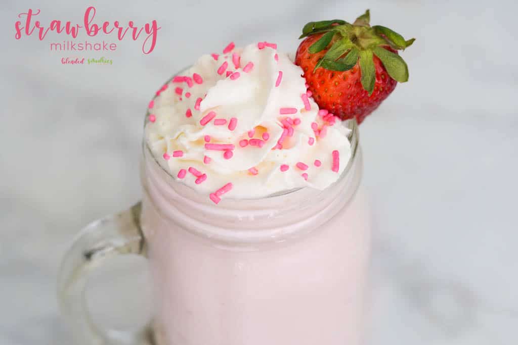 Easy Strawberry Milkshake - Food with Feeling