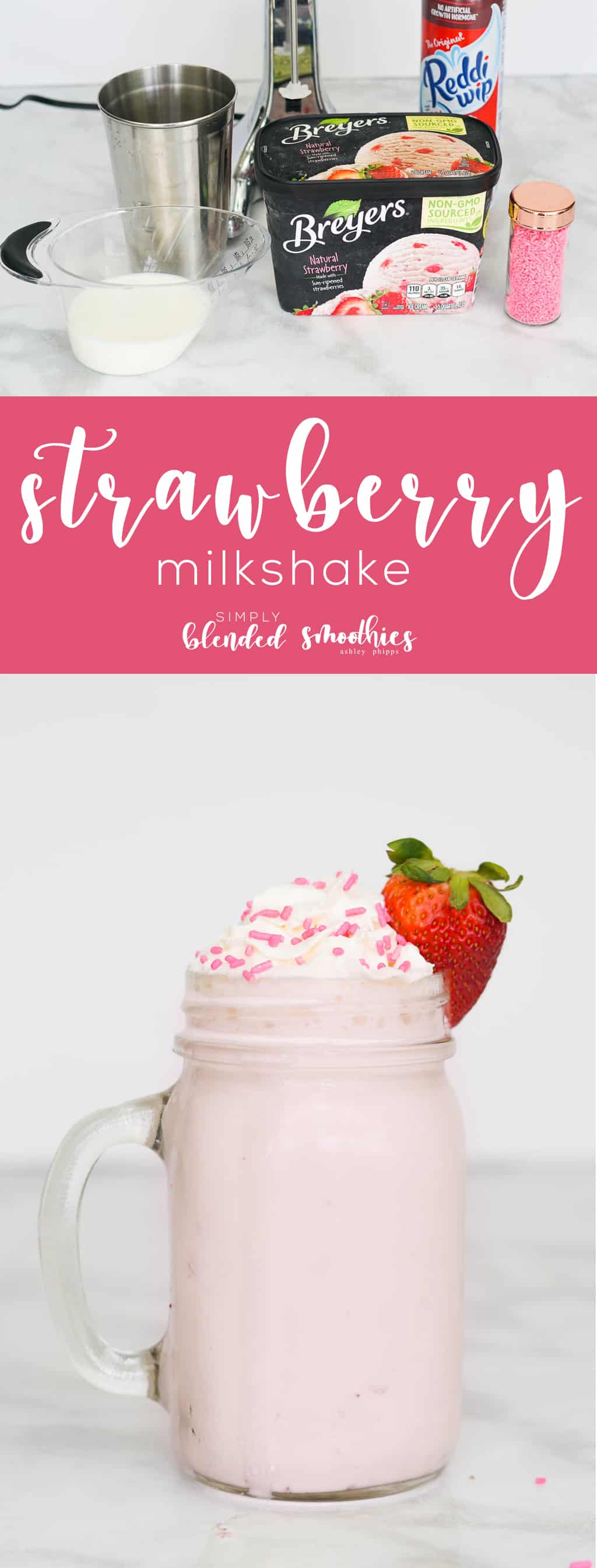 The Best Strawberry Milkshake