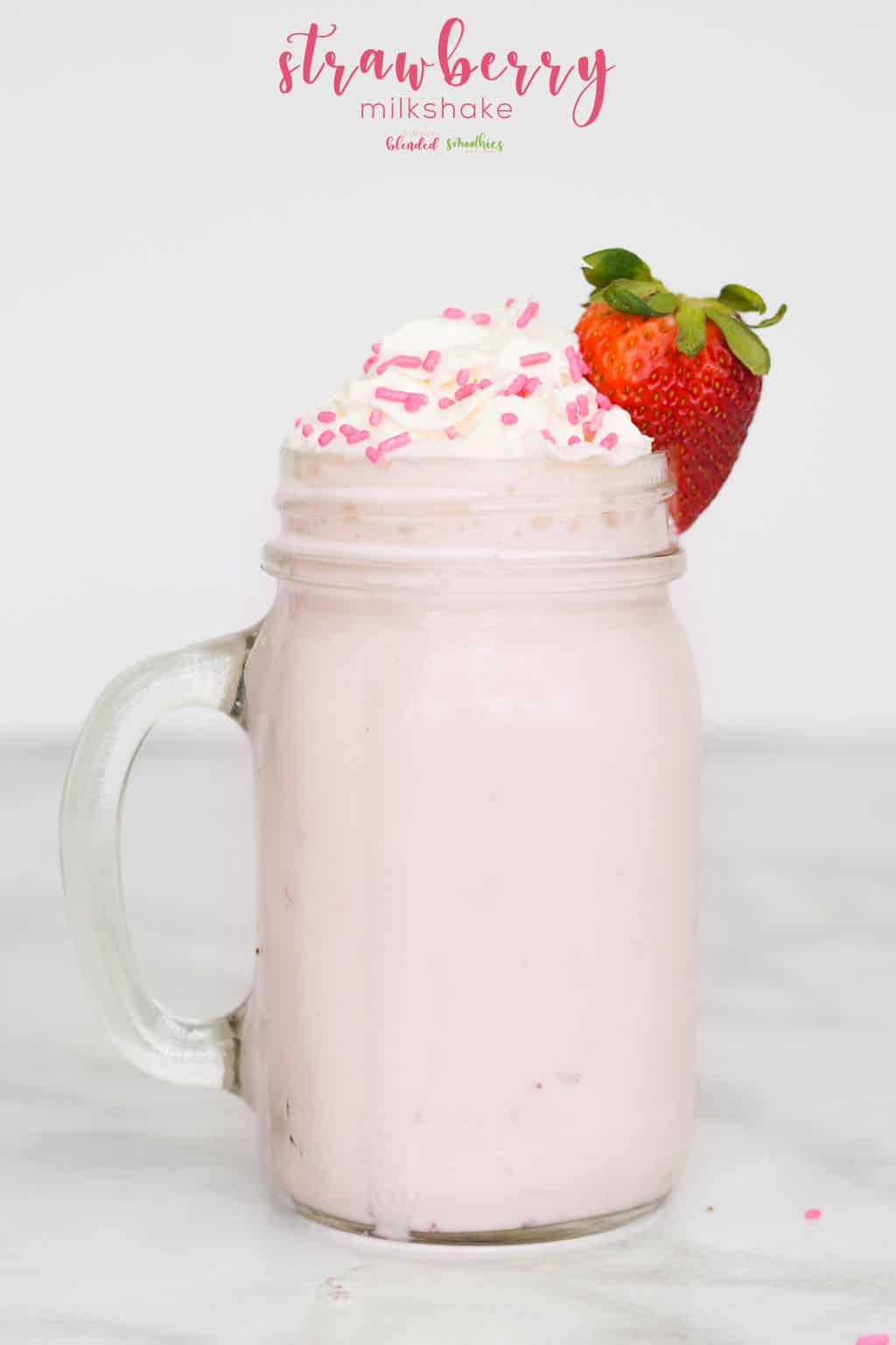 Make best sale strawberry milkshake