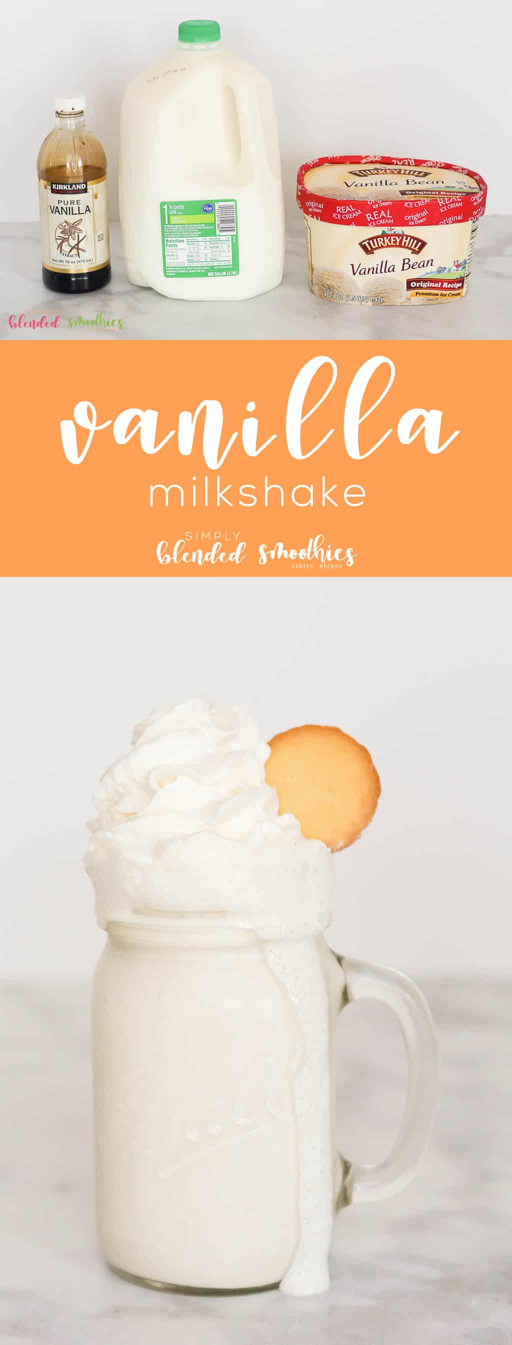 The Best Vanilla Milkshake - Baking Mischief