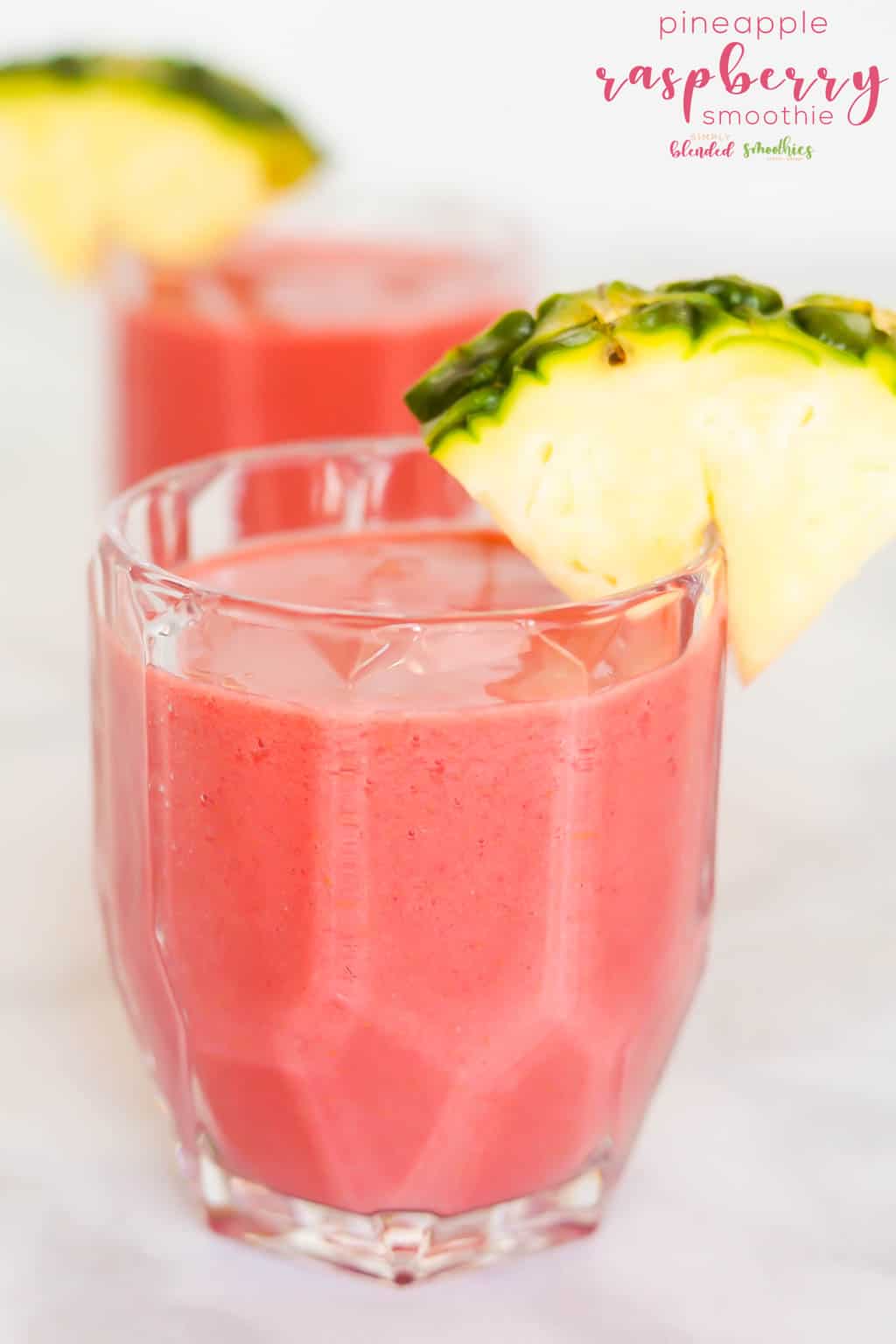 Pineapple Raspberry Smoothie Simply Blended Smoothies