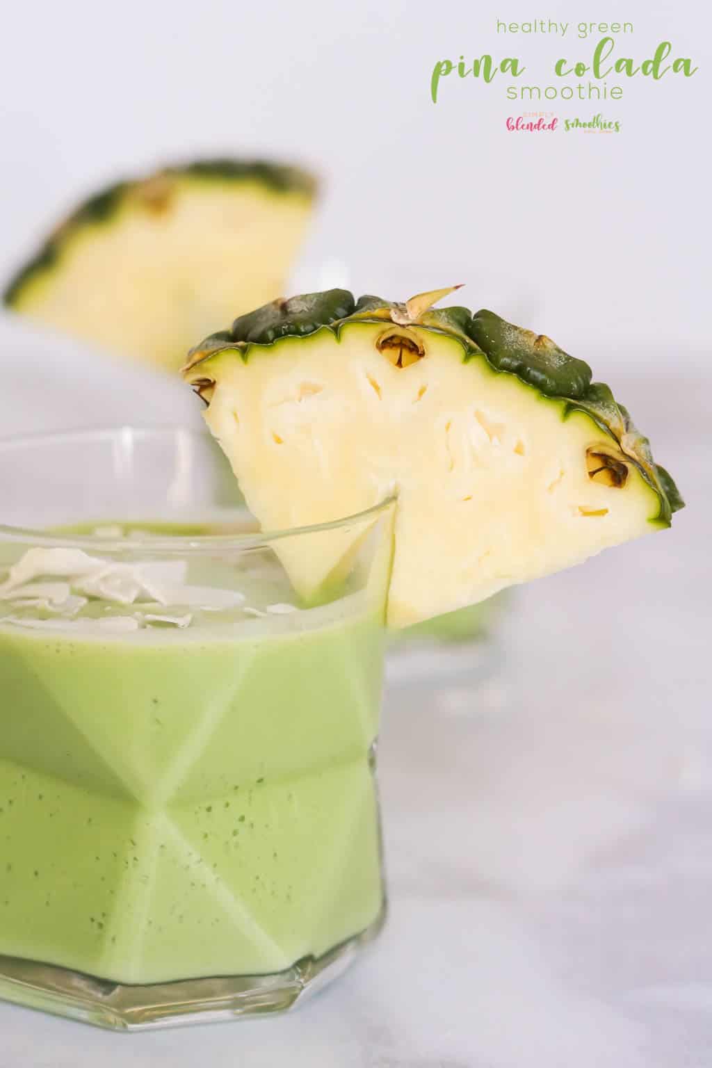 This Green Pina Collada Recipe Is A Healthy Alternative To A Pina Colada And Is Full Of Healthy Spinach Pineapple And Other Delicious Ingredients