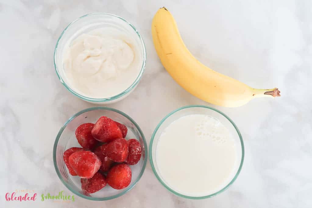 Strawberry Banana Smoothie Ingredients