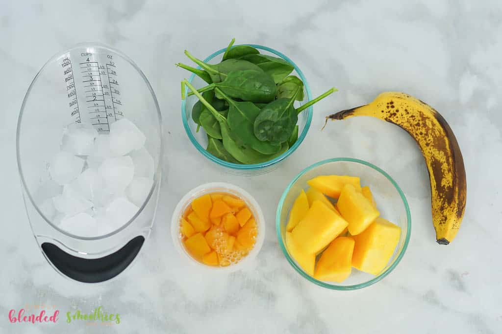 Green Peach Mango Smoothie Ingredients