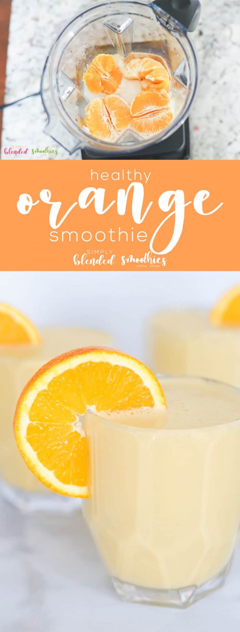 Orange Smoothie Simply Blended Smoothies