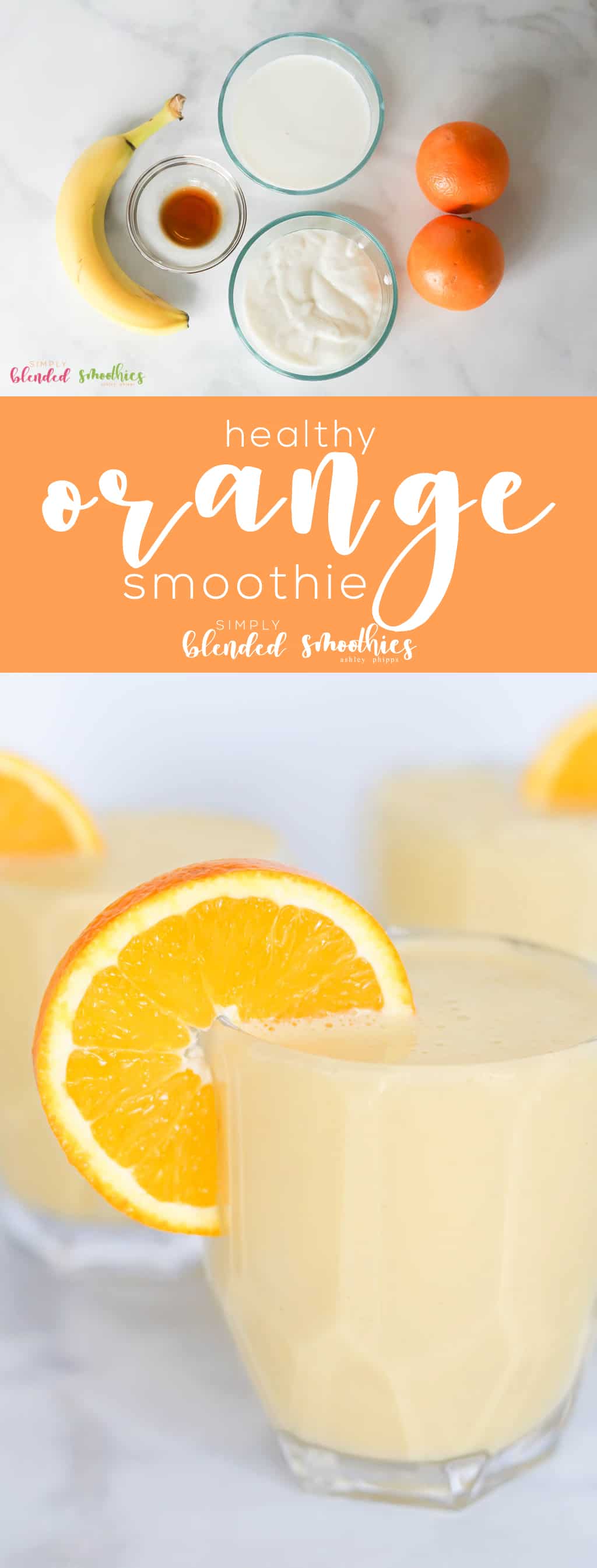 Orange Smoothie - Perfect For Breakfast, Lunch Or Dinner, This Orange Smoothie Is Made With Real, Whole Oranges And Is A Nutrient-Rich And Delicious Smoothie!