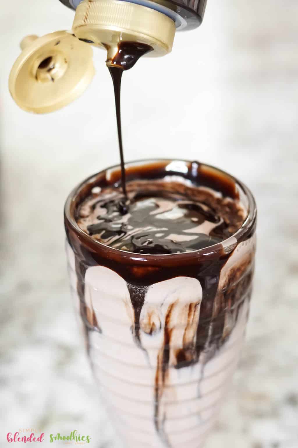 Top Milkshake With Chocolate Syrup