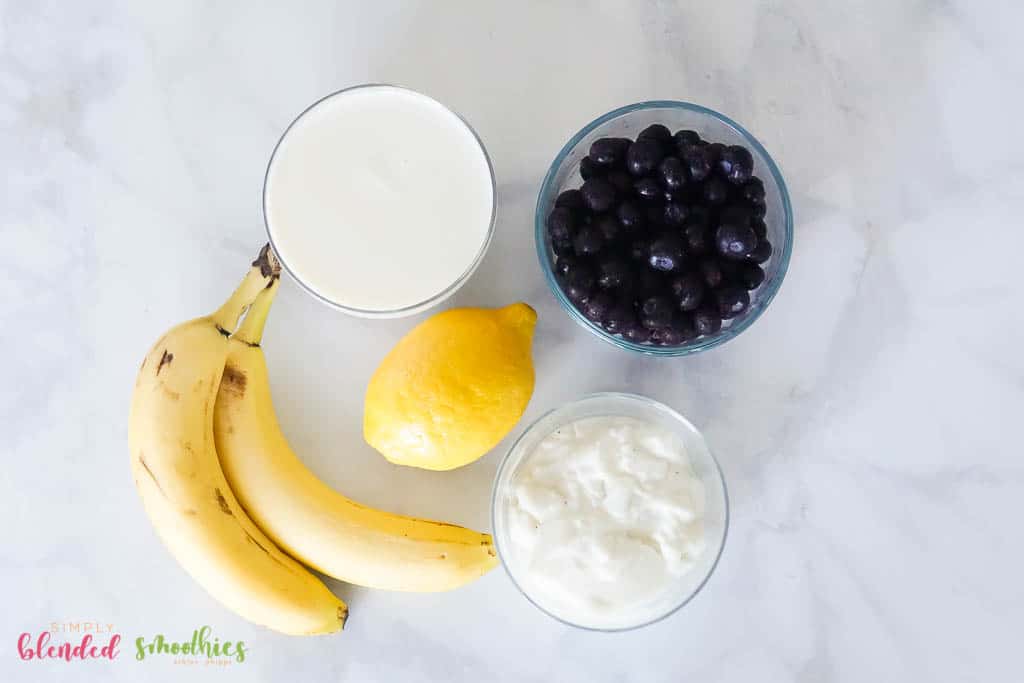 Blueberry Banana Smoothie Ingredients