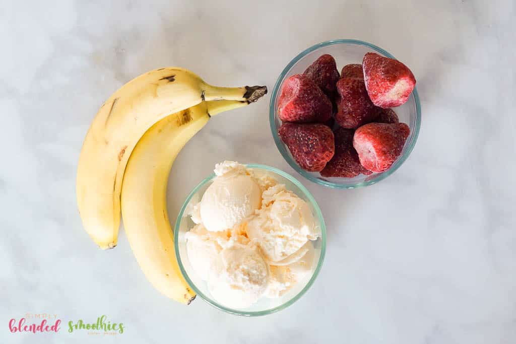 Strawberry Banana Shake Ingredients