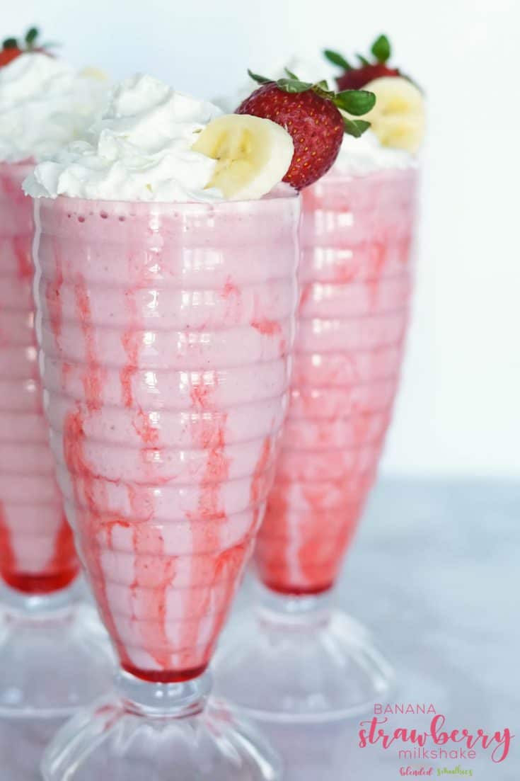 Strawberry Banana Milkshake - Strawberry Banana Milkshake Recipe
