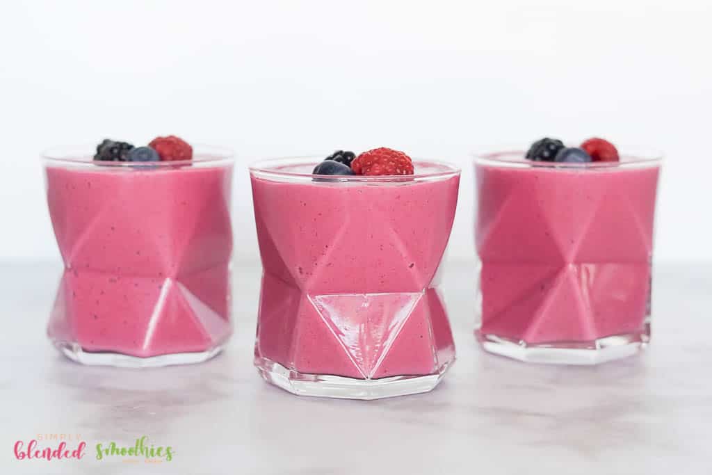 Photo Of Three Mixed Berry Smoothies