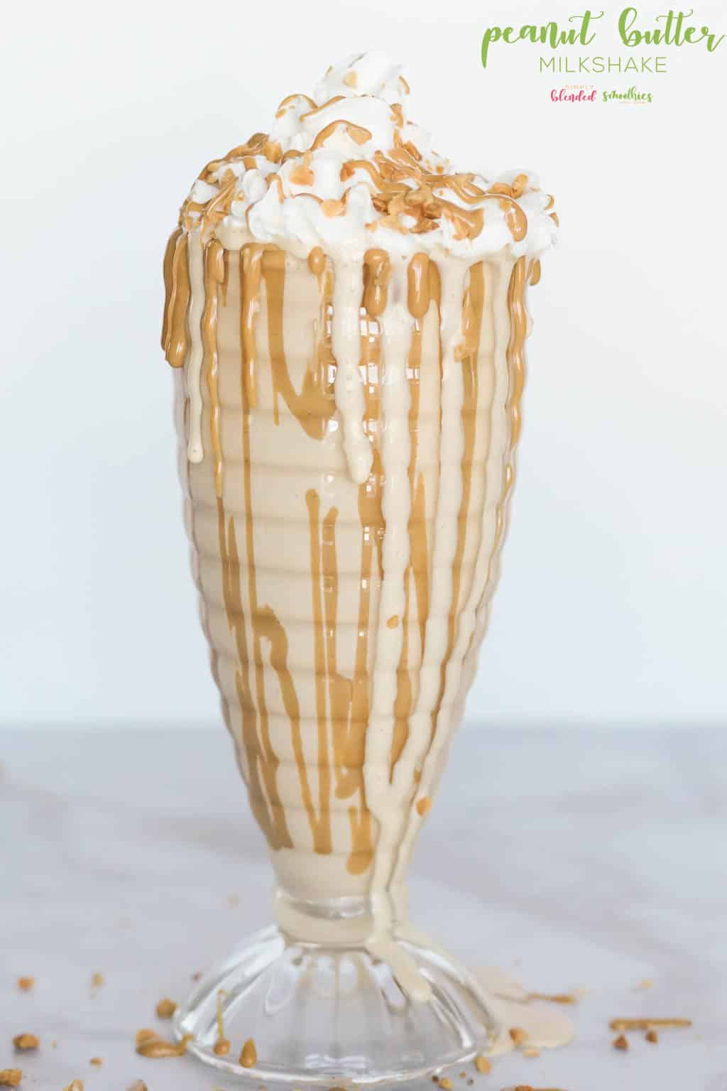 Delicious 3 Ingredient Peanut Butter Milkshake