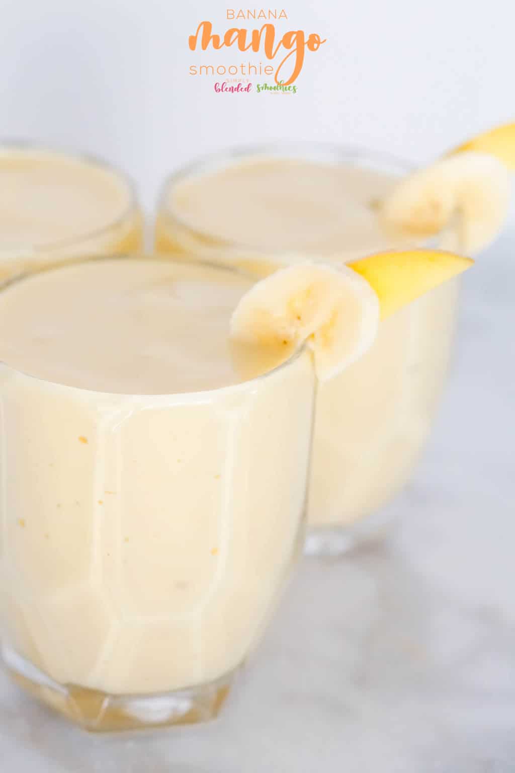 Recette Smoothie à la mangue et à la banane