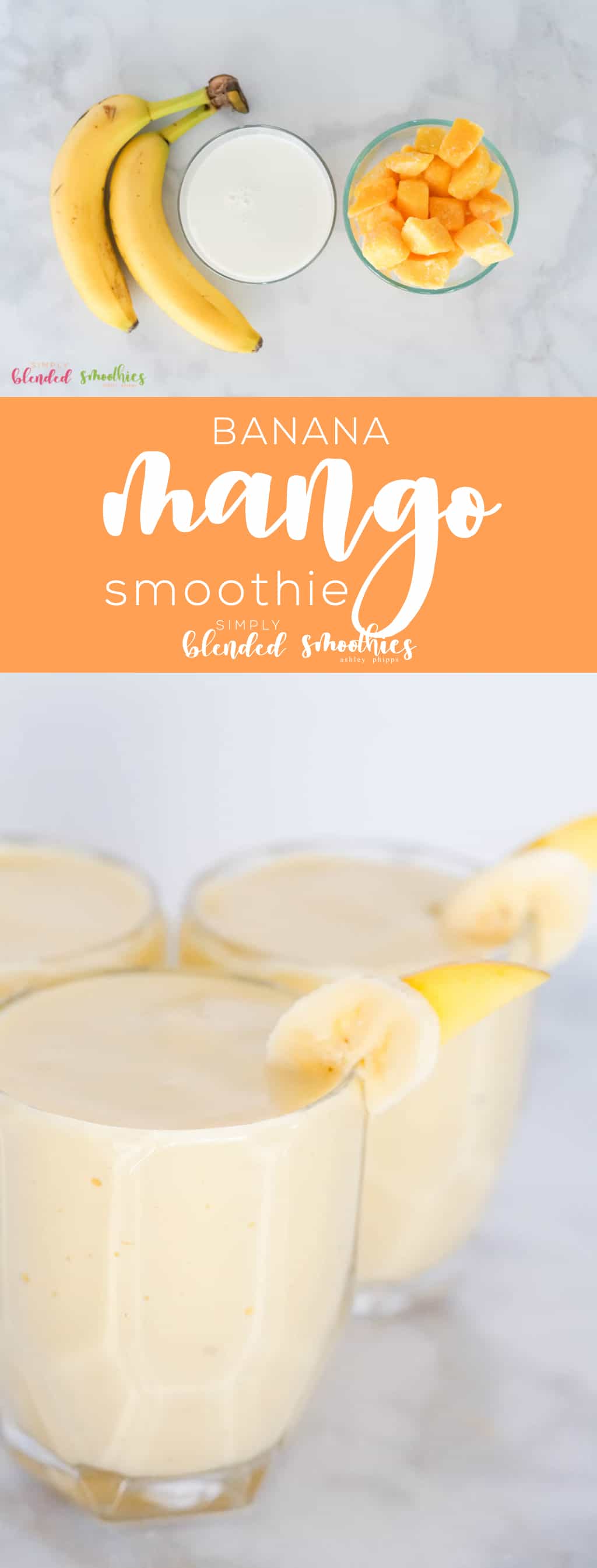 This Delicious Mango Banana Smoothie Is The Perfect Way To Start Your Morning With A Tasty And Healthy Smoothie