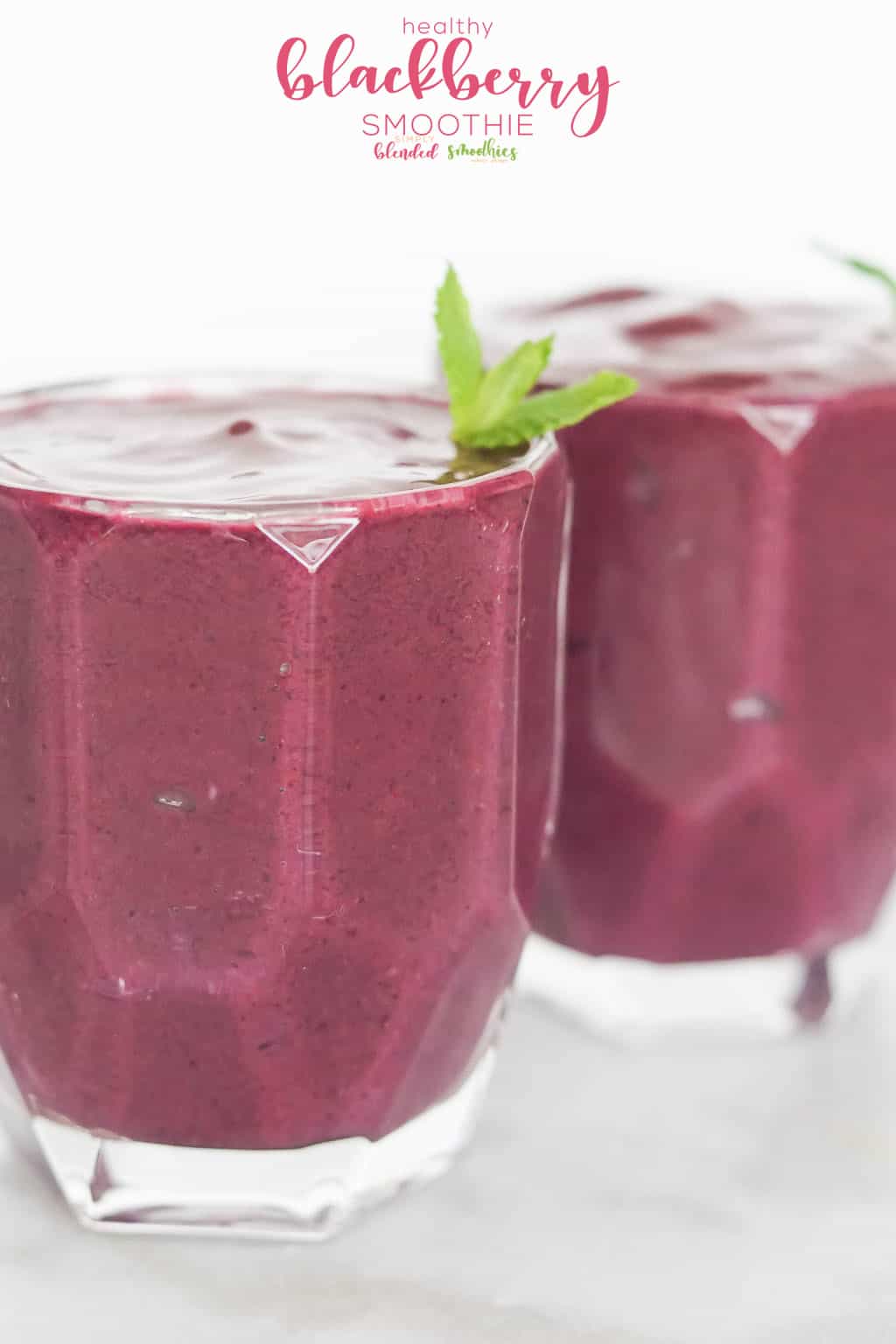 Healthy Blackberry Smoothie