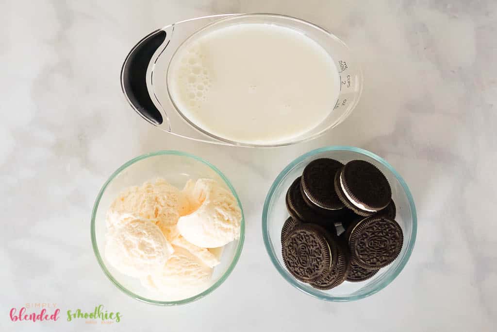 Ingredients For An Oreo Milkshake