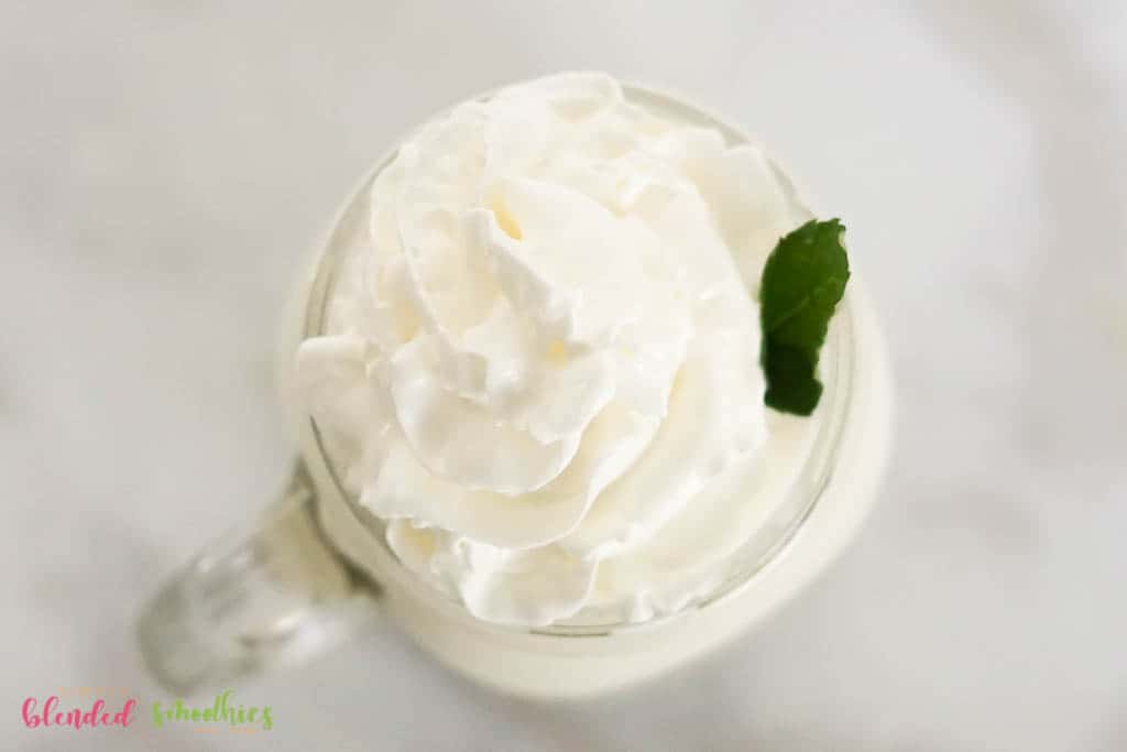 Homemade Vanilla Frappuccino With Whipped Cream On Top