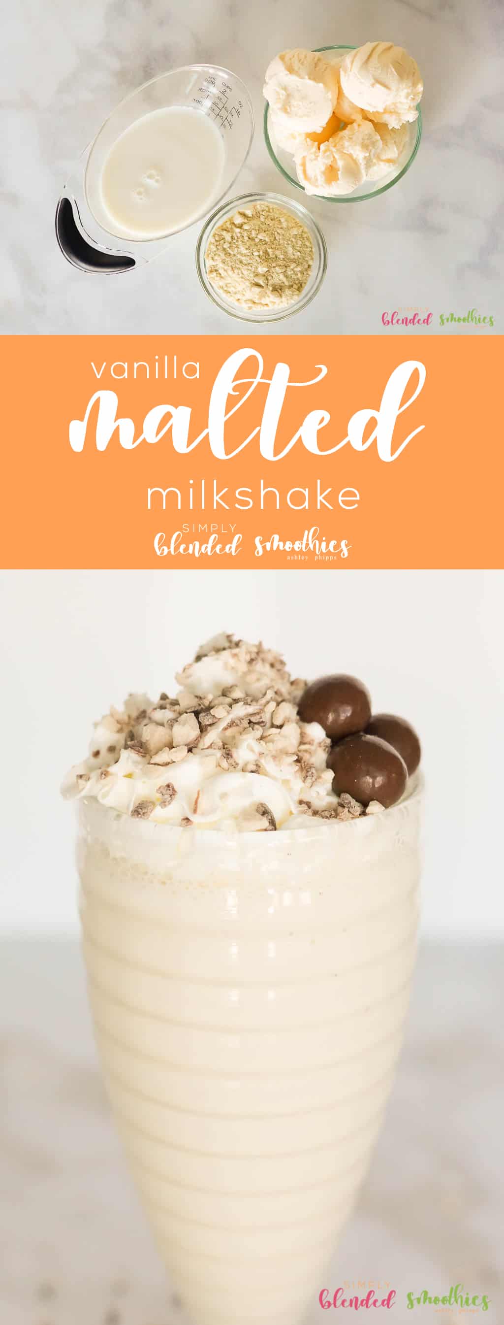 Vanilla Malted Milkshake - This Delicious And Easy To Make Malted Milkshake Recipe Is A Delicious And Rich Flavored Milkshake Perfect For A Treat Any Time Or For A Yummy Dessert