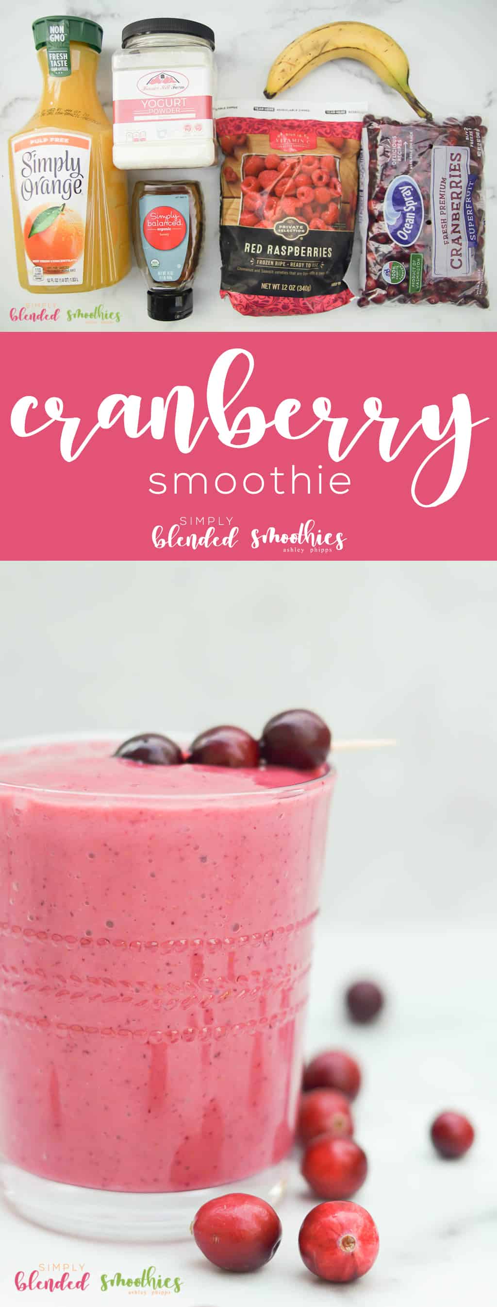 Cranberry Smoothie Recipe With Ingredients