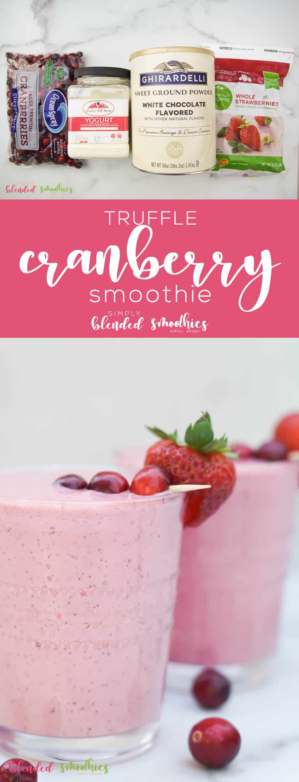 This Cranberry Truffle Smoothie Is Incredibly Delicious And Perfect Any Time Of Year