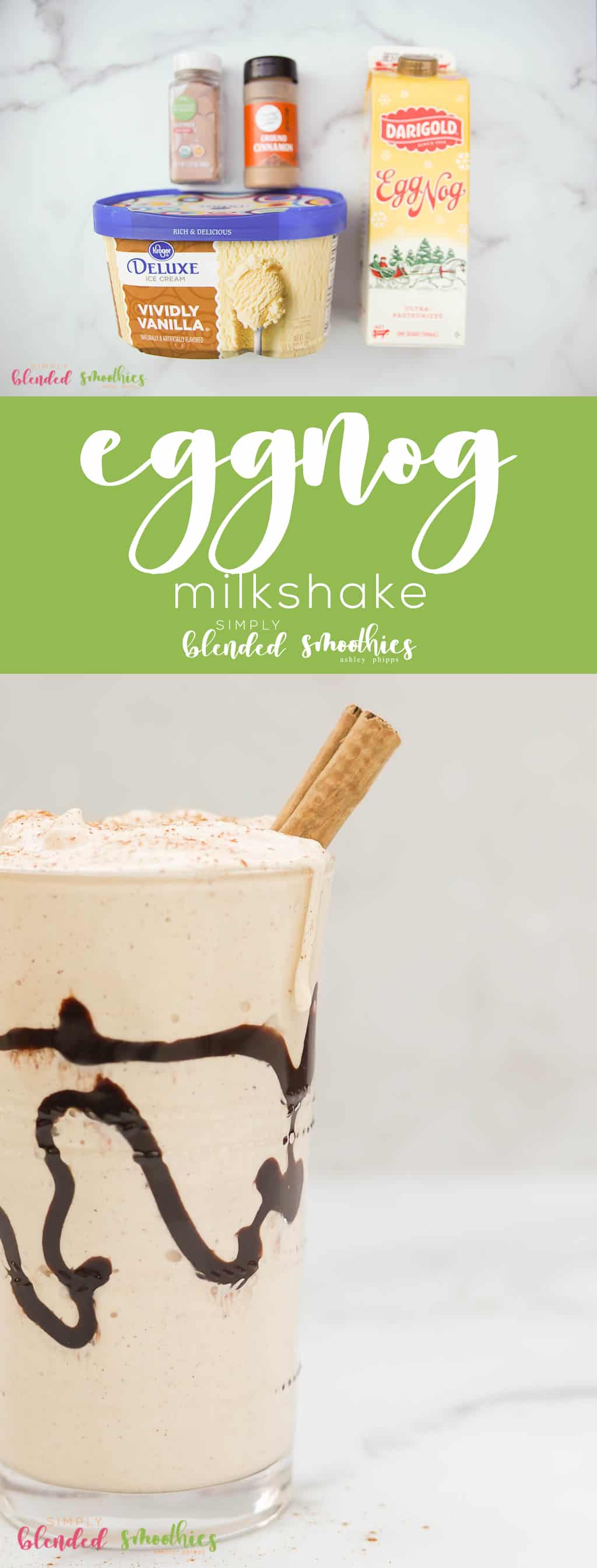 Healthy Eggnog Milkshake - The Oregon Dietitian