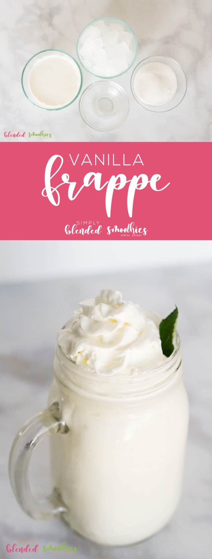 Delicious Vanilla Frappe Simply Blended Smoothies