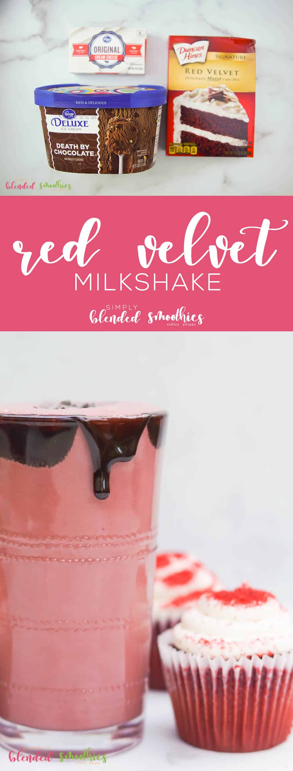 This Red Velvet Milkshake Is So Delicious And Tastes Just Like A Yummy Red Velvet Cupcake You Are Going To Want To Make Enough To Share With Everyone