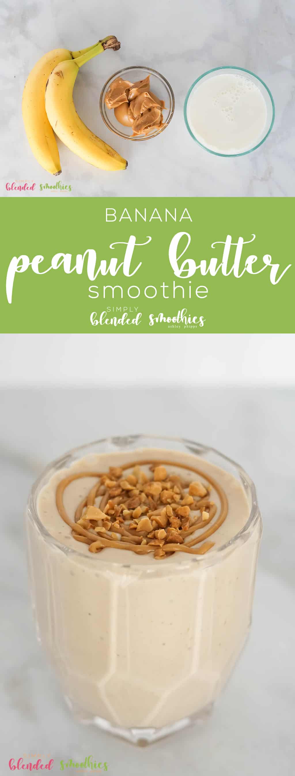 This Scrumptious And Healthy Peanut Butter Banana Smoothie Has A Rich Peanut Butter And Banana Flavor To It And Is Seriously The Best Pb Banana Smoothie