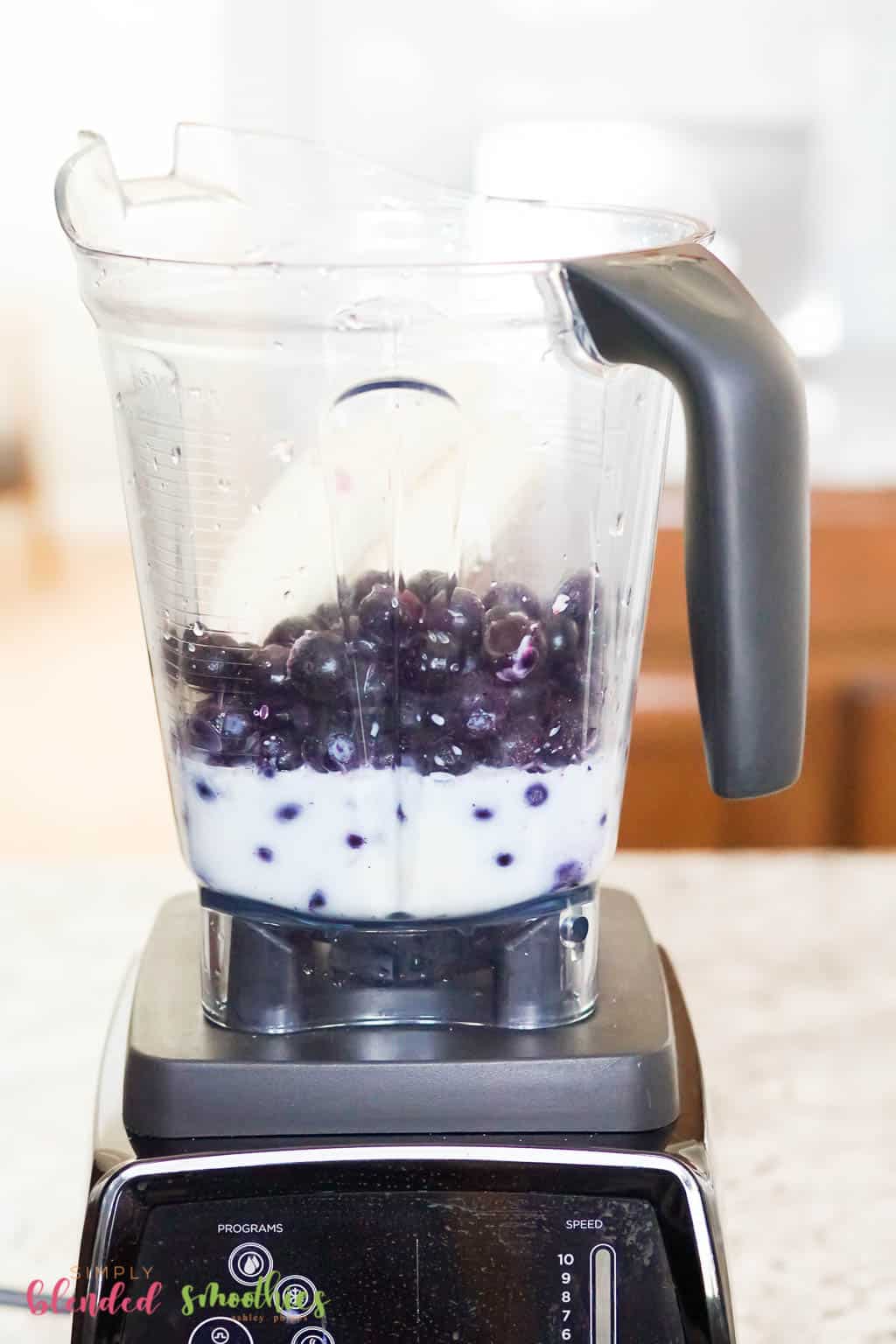 Ingredients For A Smoothie With Blueberries