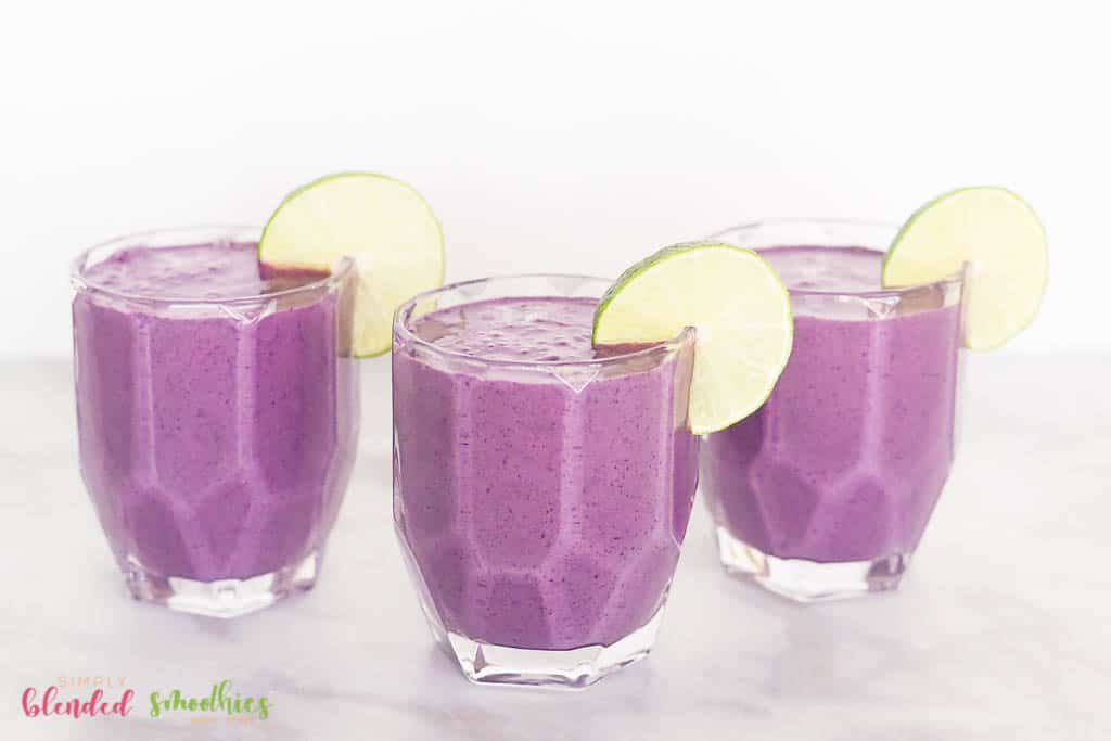 Recipe For A Healthy Blueberry Smoothie With A Splash Of Lime