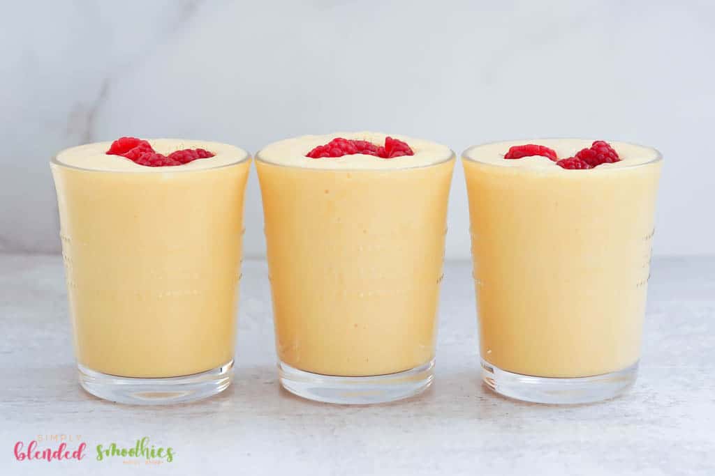 Smoothie Made With Bananas And Peaches