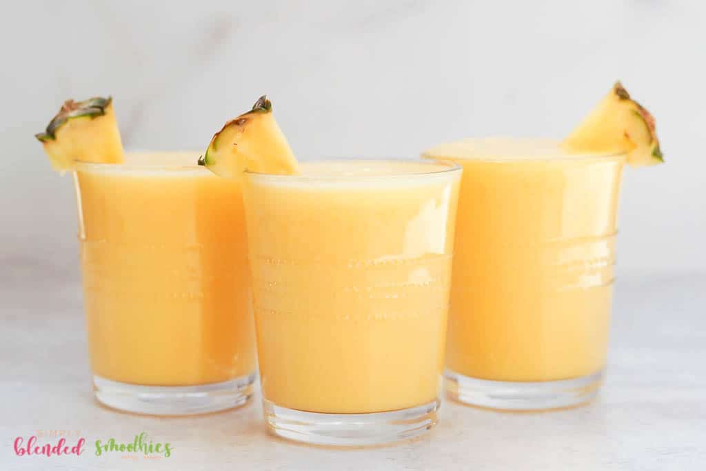 Peach Pineapple Smoothie Simply Blended Smoothies