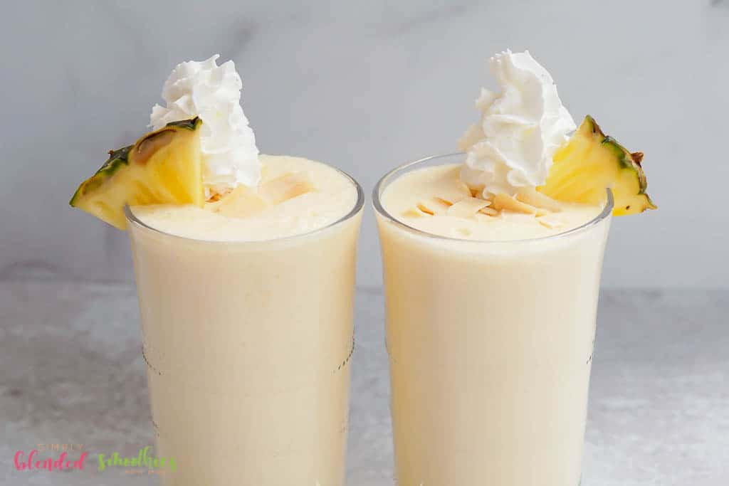 Tropical Milkshake Made With Pineapple