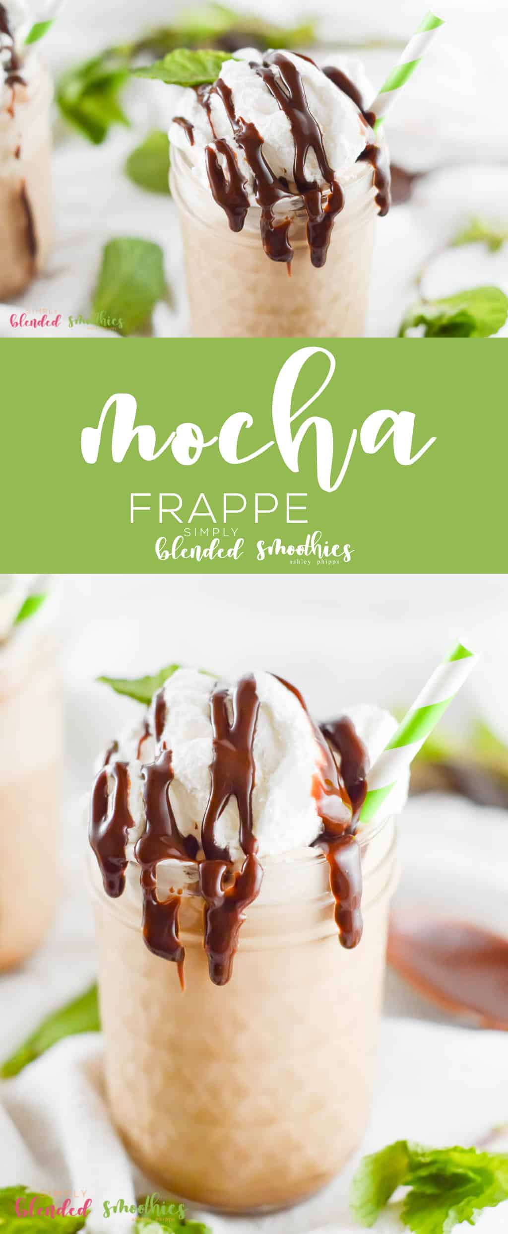 This Mocha Frappe Is Every Coffee Lovers Dream And Beyond - Treat Yourself And Make This Homemade Chocolate Coffee Smoothie Without All The Fuss