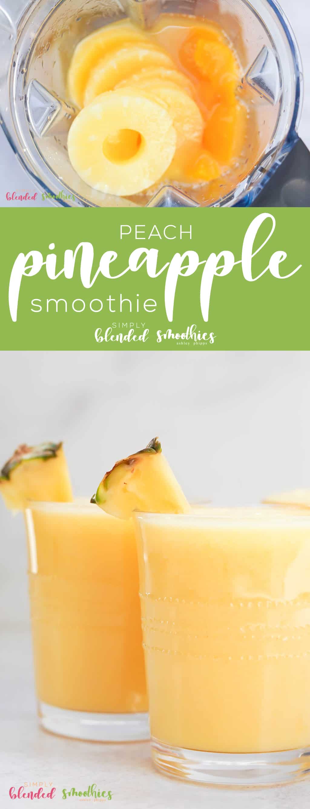 This Peach Pineapple Smoothie Is A Delicious Smoothie That Can Be Made With Fresh Frozen Or Canned Fruits And Is Perfect For Breakfast Or A Snack