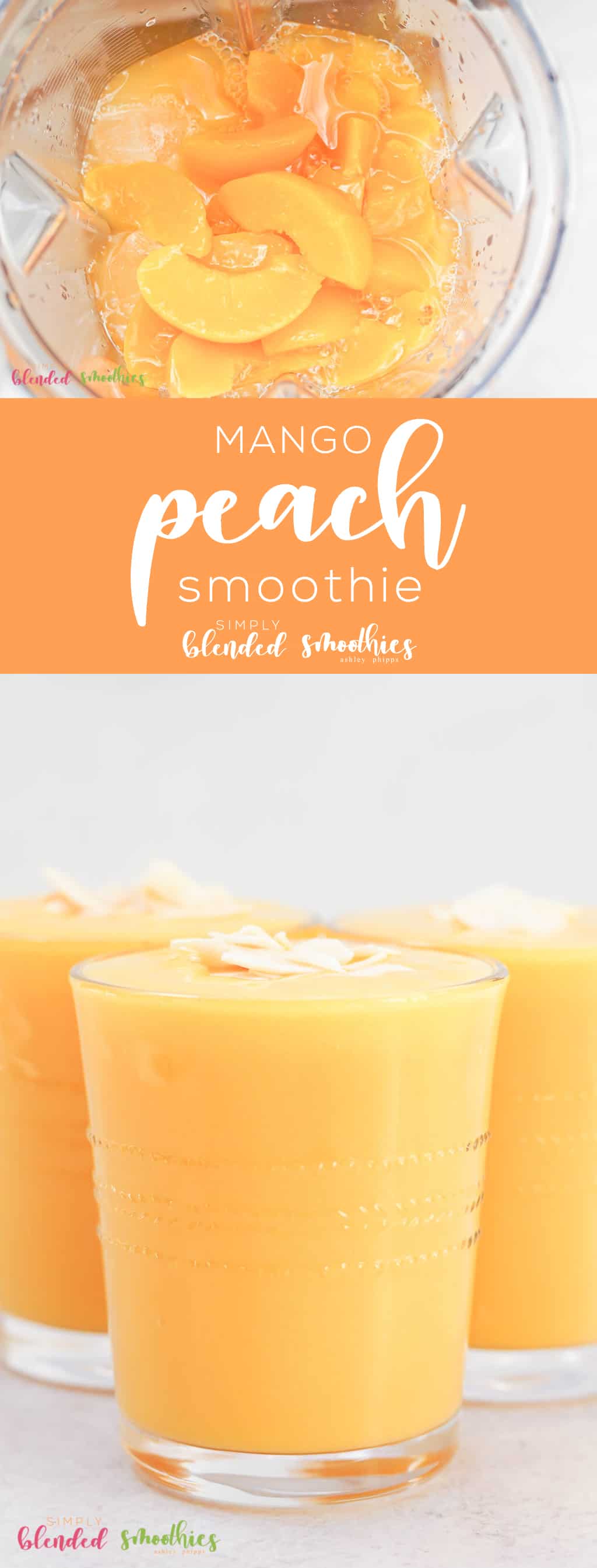 The Tropical Flavors In This Mango Peach Smoothie Are Such A Refreshing Healthy And Delicious Way To Fuel Your Day