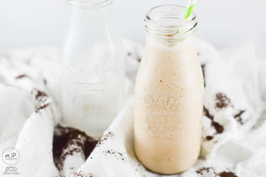 Delicious Morning Smoothie Made With Coffee Cream And Caramel